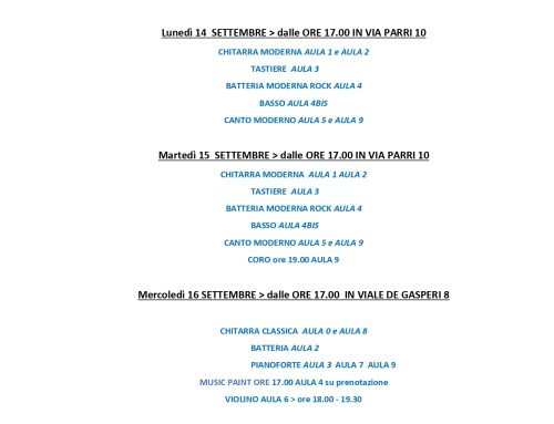 Programma Open week 2026